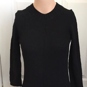 Zara Black Knit Long Sweater Dress Size Small NWT